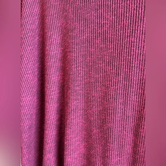 Lane Bryant Dark Wine Cowl Neck Ribbed Slouchy Loose Fit Sweater Top Sz 14/16 - Picture 6 of 12